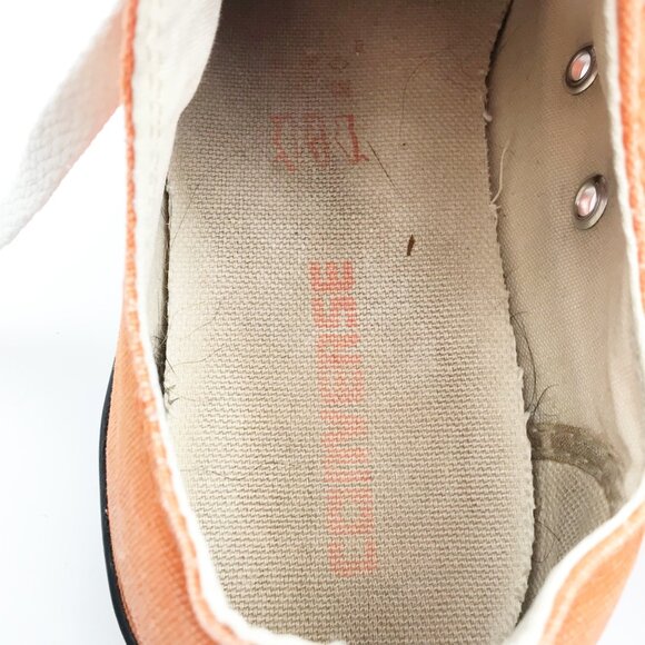 CONVERSE Chuck Taylor All Star Orange Low Top Sneakers Womens 8 - Picture 13 of 15